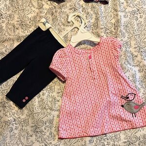 Pink and Black Kids Matching Set